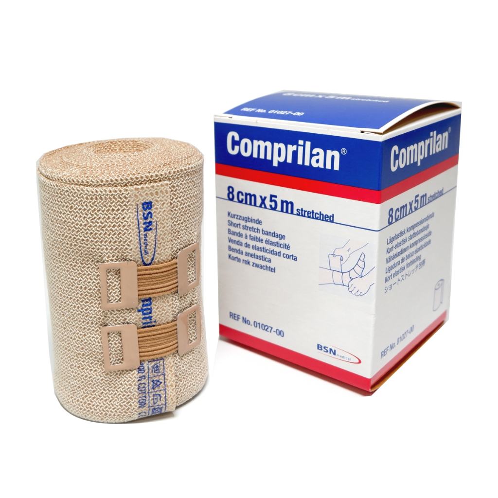 Ảnh Comprilan - Băng Quấn Phù Bạch Huyết Lớp 3, Dạng Cuộn, Màu Da, Size 8cmx5m 1