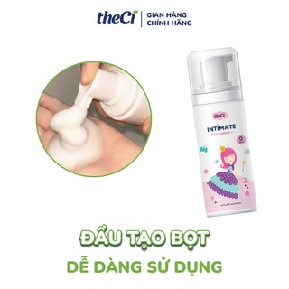 Dung dịch Vệ Sinh Cho Bé Gái theCi Intimate Cleanser 0M+ 3in1 Dạng Gel Cân Bằng Độ PH 140ml - TCVN