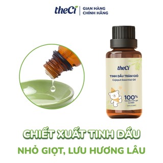 Tinh Dầu Tràm theCi cho bé Cajeput Essential Oil Giữ Ấm Tránh Gió, Bảo Vệ Hô Hấp 50ml - TCVN
