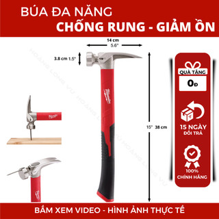 Búa Milwaukee 48-22-9316 19oz, búa đầu tròn vuốt lai mặt trơn