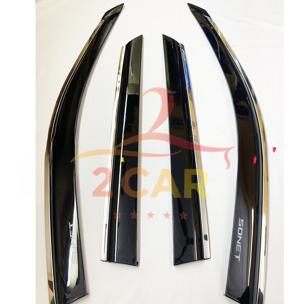 Vè che mưa xe KIA SONET 2021 - 2025, 2026 chỉ INOX cao cấp