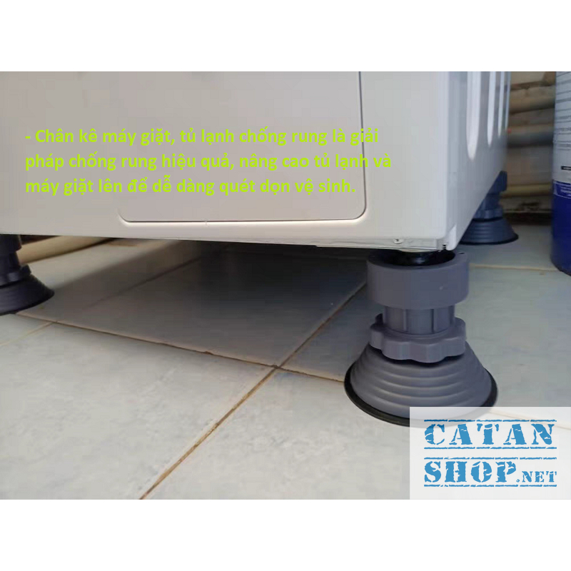 Chân Đỡ Chống Rung Máy Giặt, Có Thể Tăng Giảm Chiều Cao, Đế Cao Su Chống Trơn Trượt Chống Ồn amizin68