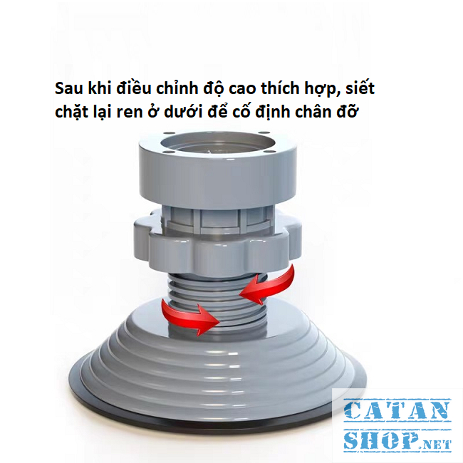 Chân Đỡ Chống Rung Máy Giặt, Có Thể Tăng Giảm Chiều Cao, Đế Cao Su Chống Trơn Trượt Chống Ồn amizin68