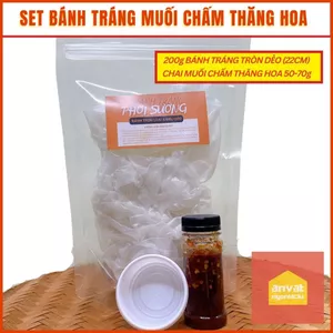 SET BÁNH TRÁNG MUỐI CHẤM THĂNG HOA - MUỐI SA TẾ ĐƠN GIẢN RẺ MÀ GHIỀN