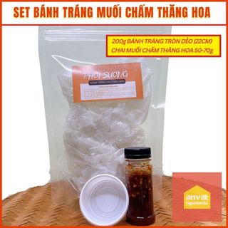 SET BÁNH TRÁNG MUỐI CHẤM THĂNG HOA - MUỐI SA TẾ ĐƠN GIẢN RẺ MÀ GHIỀN