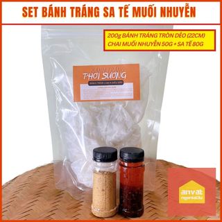 SET BÁNH TRÁNG MUỐI CHẤM THĂNG HOA - MUỐI SA TẾ ĐƠN GIẢN RẺ MÀ GHIỀN