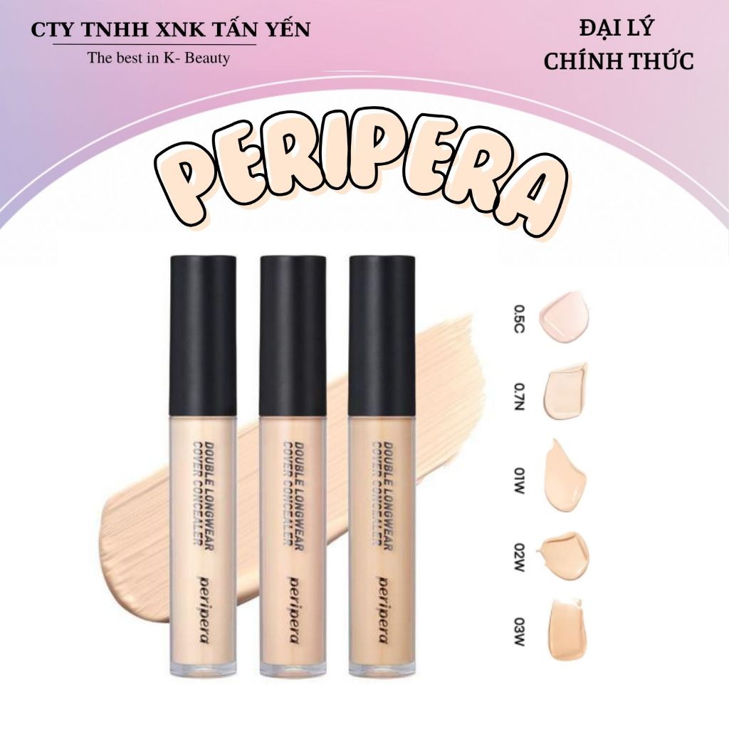 Kem Che Khuyết Điểm Ink Peripera Double Longwear Cover Concealer 5.5g ...