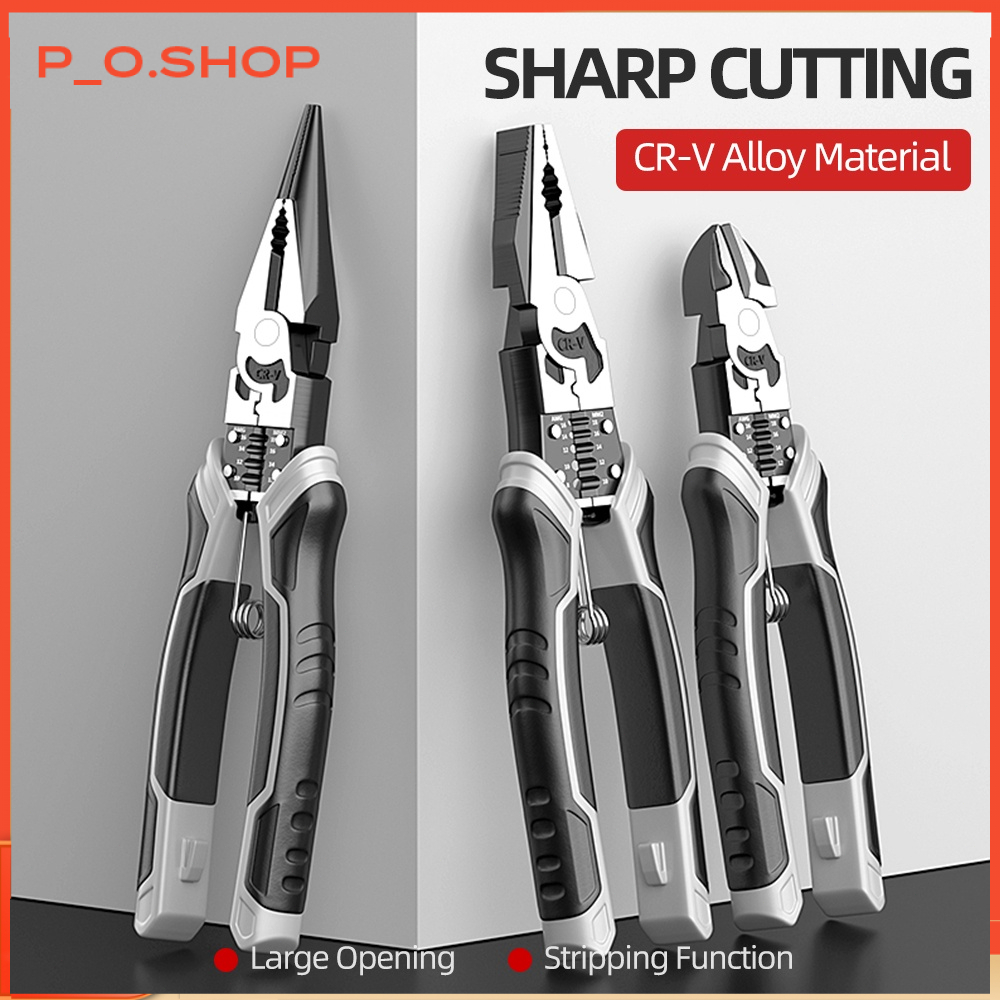 【🔥Rẻ】Kìm cắt sắt CRV Fute siêu khỏe cắt đứt mọi loại thép, ổ khóa dây xích cáp điện, kìm nhọn đa năng bấm, Kìm điện
