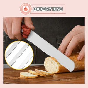 Dụng cụ cắt bánh - Dao cắt bánh mì răng thưa thép không gỉ các loại, đầy đủ kích thước, BAKERY KING