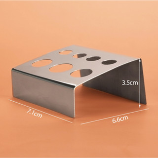 -Đế Inox304 Đế Kim Loại Đựng Hũ Mực Phun Xăm 7 Lỗ To Nhỏ Rất Tiện Dụng, Sạch Đẹp