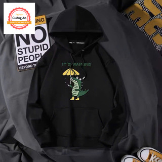 Áo hoodie, áo khoác hoodie nam chất nỉ dày form rộng có mũ giá rẻ - Cường An Fashion HD011