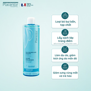 Nước tẩy trang cho da nhạy cảm, da khô Placentor Vegetal Soothing Micellar Water 50ml