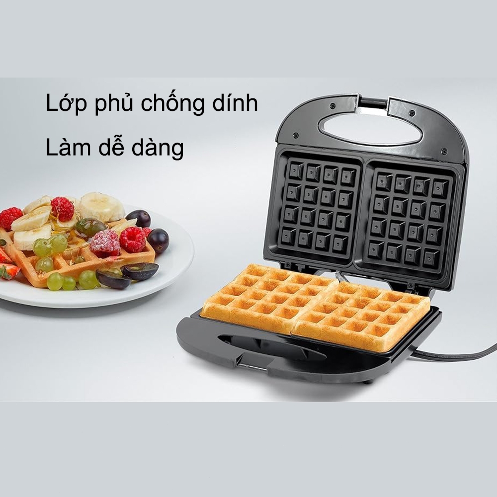 Máy Nướng Bánh Waffle Aimi Máy Làm Bánh Kẹp Nướng Bánh Waffle Tiện Lợi Dễ Sử Dụng