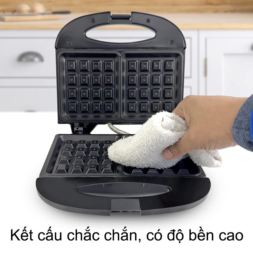 Máy Nướng Bánh Waffle Aimi Máy Làm Bánh Kẹp Nướng Bánh Waffle Tiện Lợi Dễ Sử Dụng