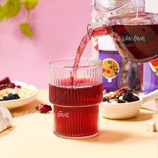 5-10 Set trà hoa hỗ trợ trắng da, set trà thảo mộc gồm Táo đỏ, bạch linh, dâu tằm, hoa hồng, bách hợp