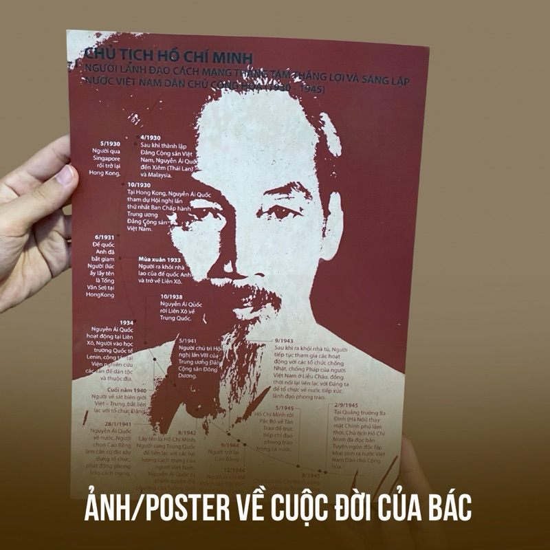 Ảnh Poster về cuộc đời Bác | Shopee Việt Nam
