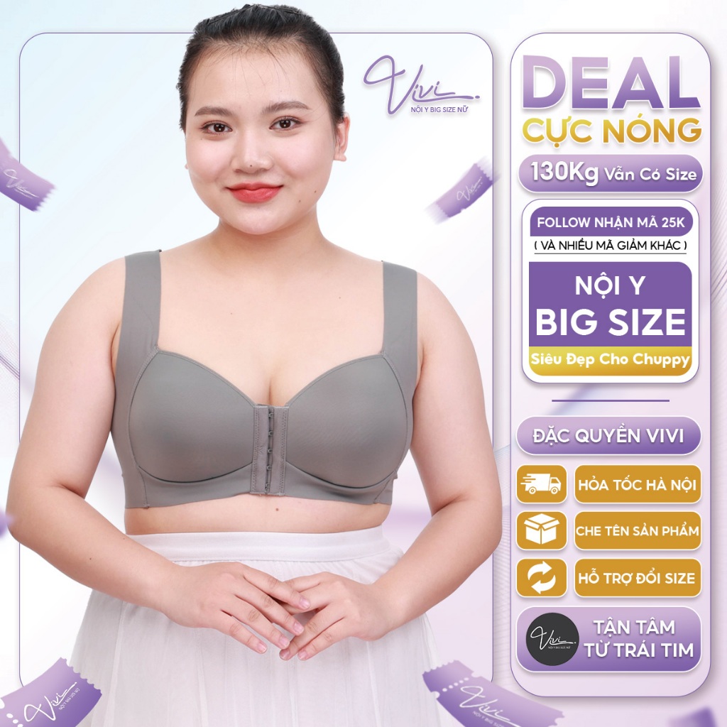 Áo lót Bigsize nữ mặc Áo Dài Che khuyết điểm – Big size không lộ ngấn mỡ – Không gọng, Bản to- A1