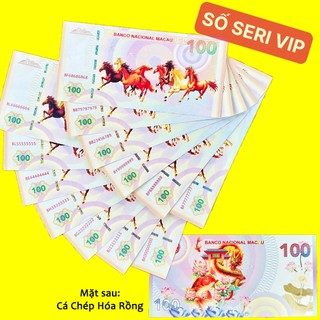 [Số Đẹp] Bộ 15 Tờ Tiền Mã Đáo Thành Công Seri Vip Full 8,9 - Lì Xì Tết