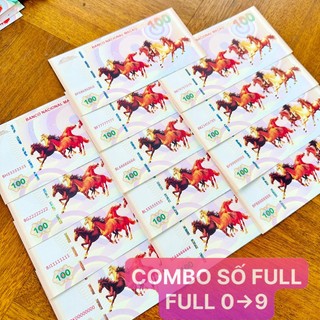 [Số Đẹp] Bộ 15 Tờ Tiền Mã Đáo Thành Công Seri Vip Full 8,9 - Lì Xì Tết
