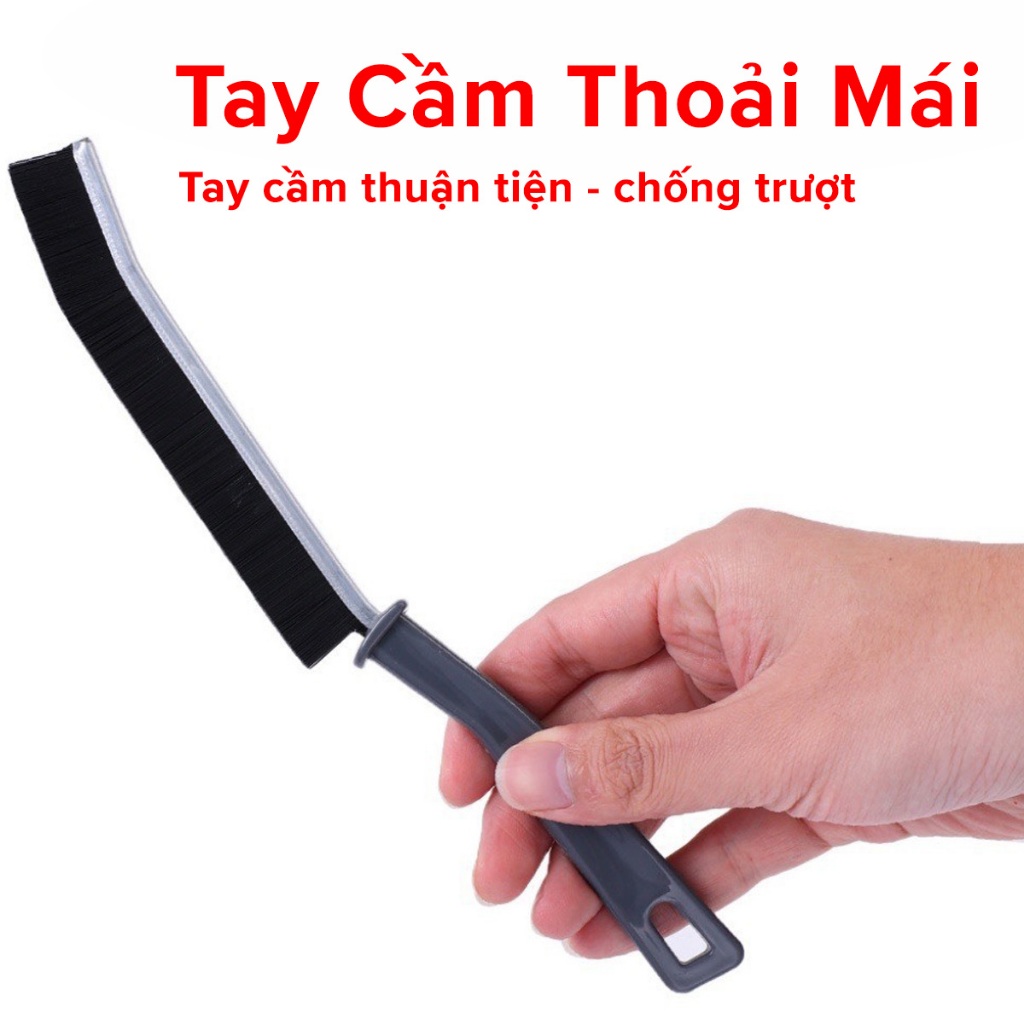 Ảnh Combo Dọn Nhà 3 Món: Chổi Quét Trần Nhà + Chổi Chà Cọ Nhà Vệ Sinh + Bàn Chải Khe Hẹp Chính Hãng Amalife 4