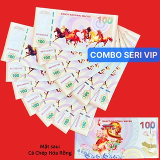 [Số Đẹp] Bộ 15 Tờ Tiền Mã Đáo Thành Công Seri Vip Full 8,9 - Lì Xì Tết
