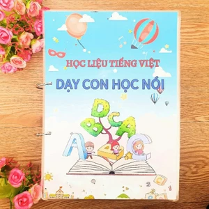 Bộ học liệu bóc dán DẠY CON HỌC NÓI cho bé