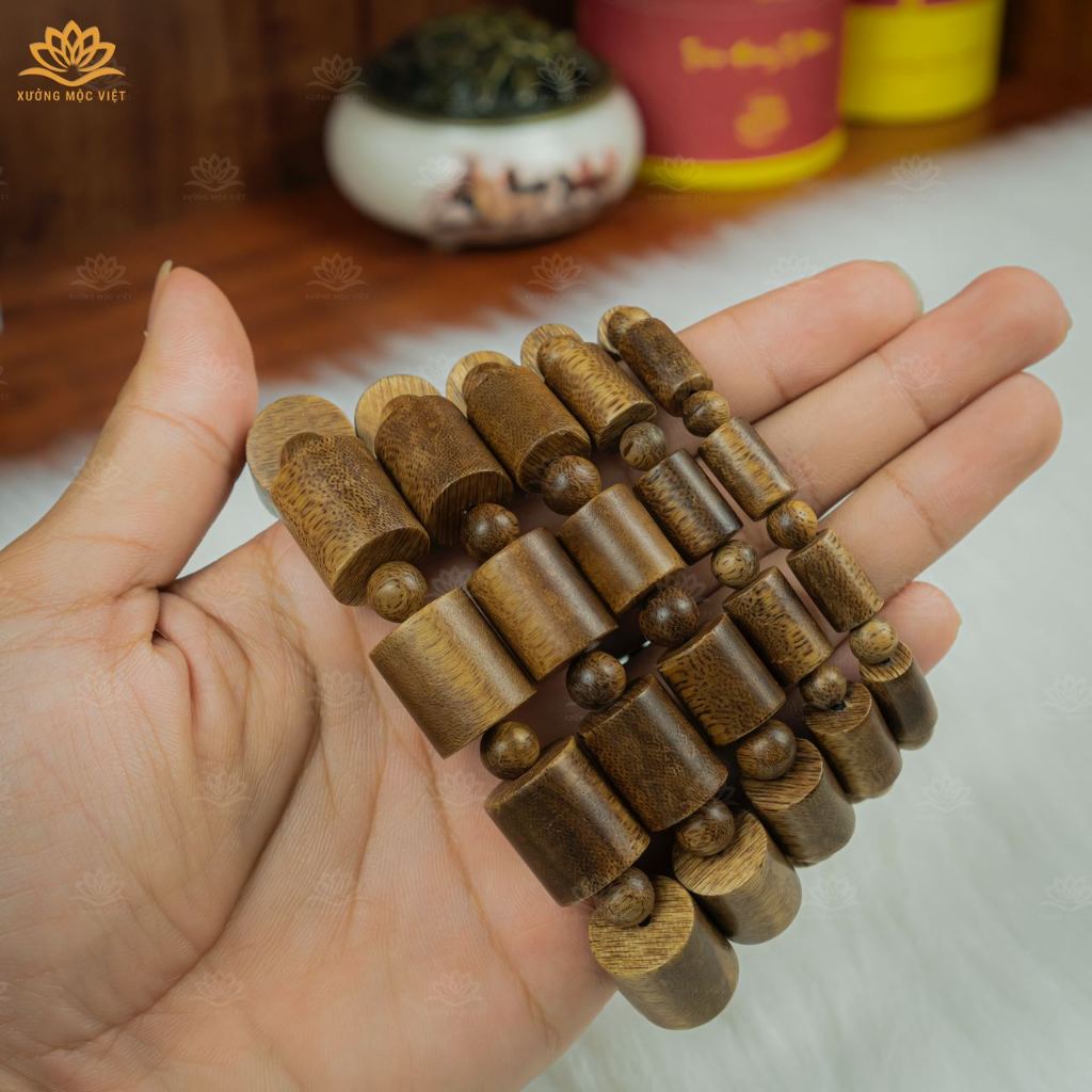 Ảnh Vòng tay trầm hương Trụ trúc Tóc vườn Xưởng Mộc Việt size 8/10/12/14/16mm mang bình an may mắn 2