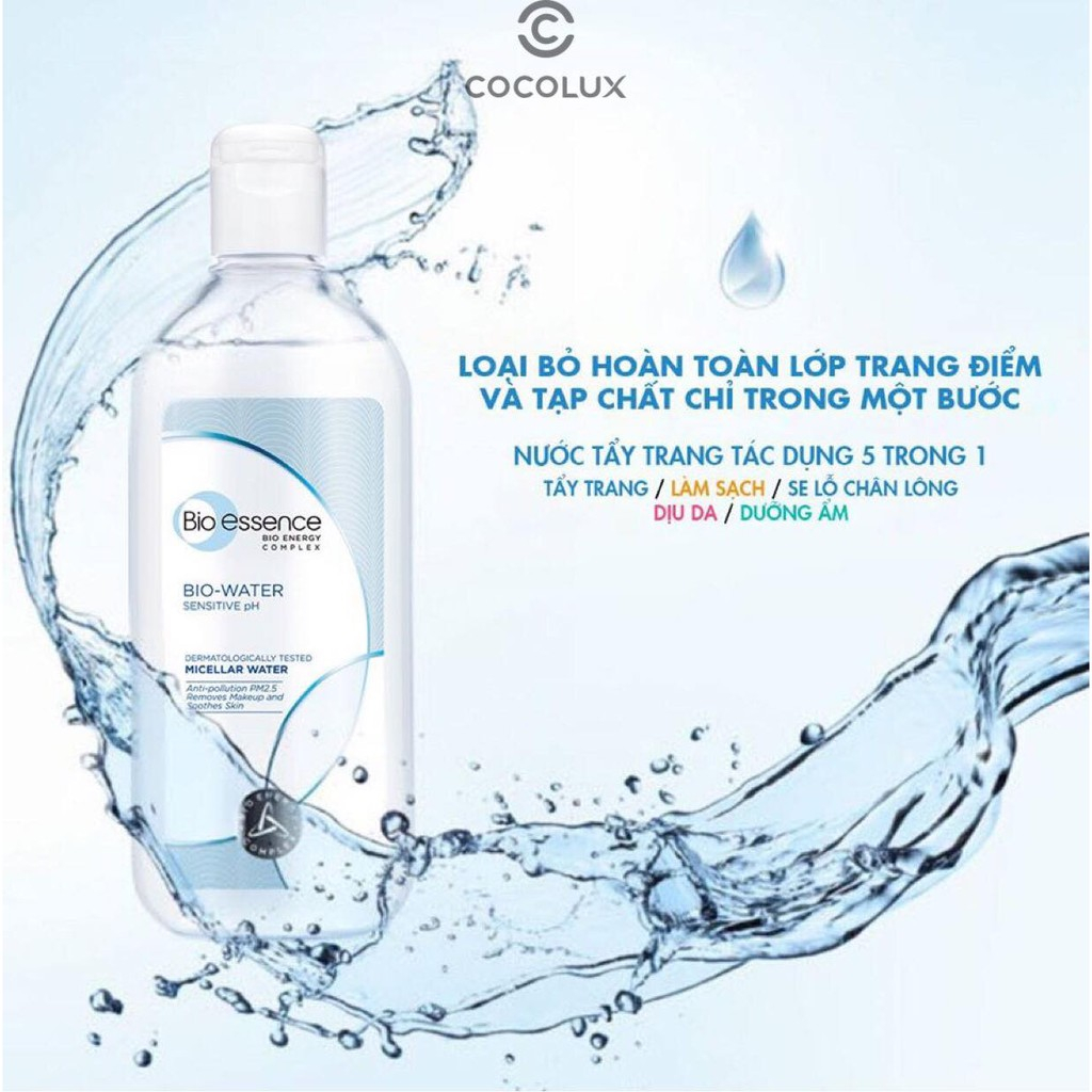 Nước Tẩy Trang Bio-Essence Bio-Water Micellar Water Sạch Sâu 400ml