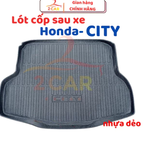 Lót cốp nhựa dẻo xe Honda City 2015- 2020 -2021-2025, Hàng không mùi , dễ vệ sinh, không thấm nước