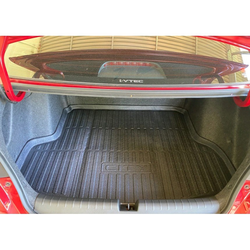 Lót cốp nhựa dẻo xe Honda City 2015- 2020 -2021-2025, Hàng không mùi , dễ vệ sinh, không thấm nước