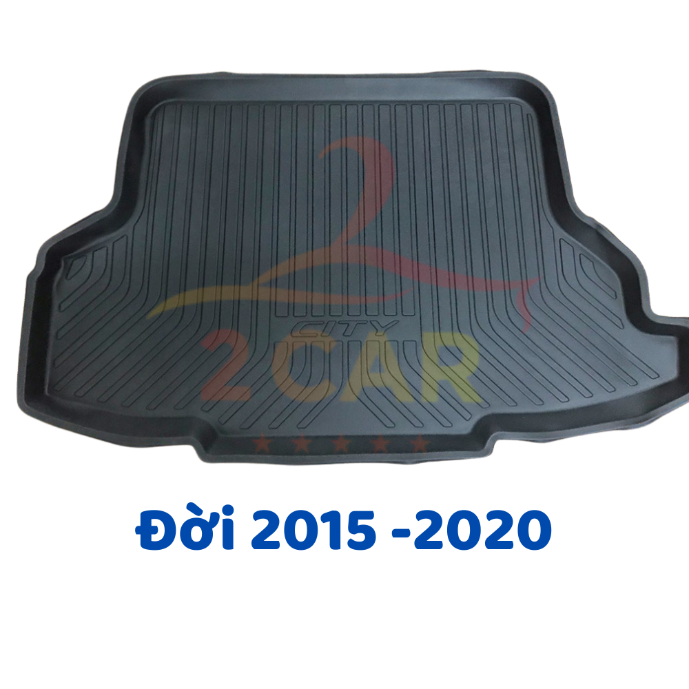 Lót cốp nhựa dẻo xe Honda City 2015- 2020 -2021-2025, Hàng không mùi , dễ vệ sinh, không thấm nước