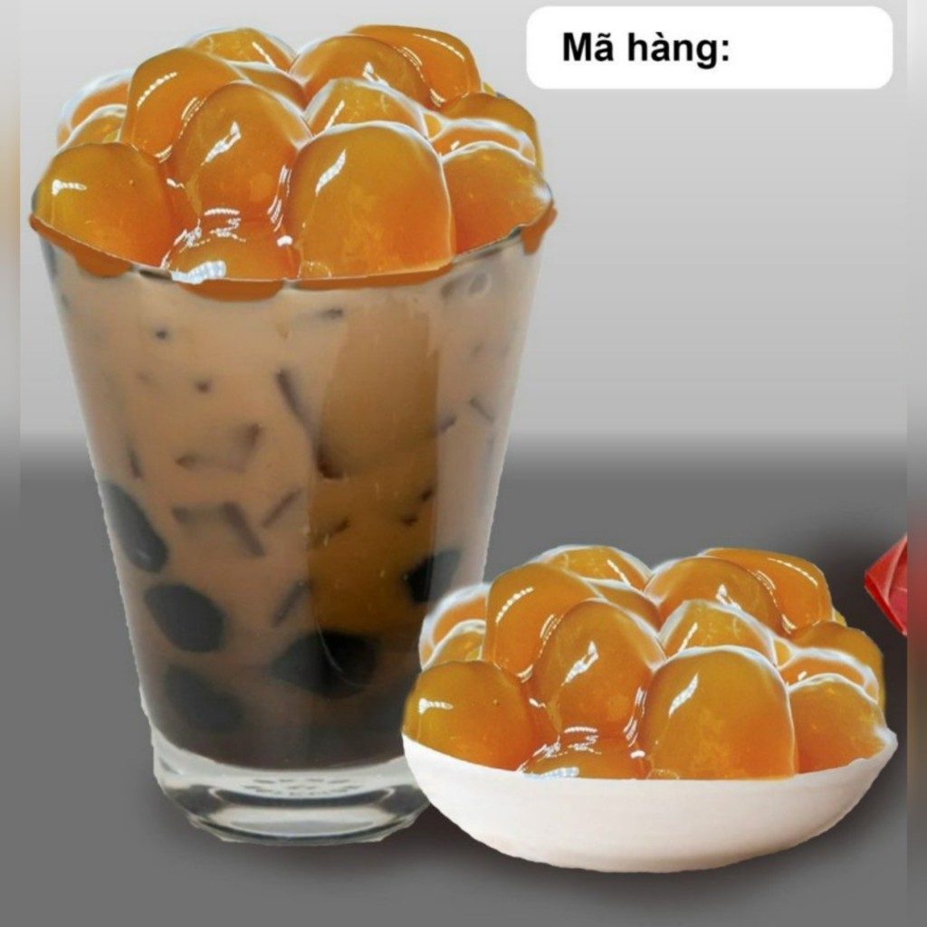 Trân châu hoàng kim KHỔNG LỒ LONG PHÚ gói 1kg - Topping nguyên liệu trà sữa, chè.