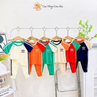 BỘ ÁO CỘC QUẦN DÀI TAY PHỐI MÀU NGẪU NHIÊN SIZE 6-18KG