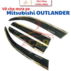 Vè che mưa xe OUTLANDER 2018 - 2026 chỉ inox cao cấp nhất thị trường