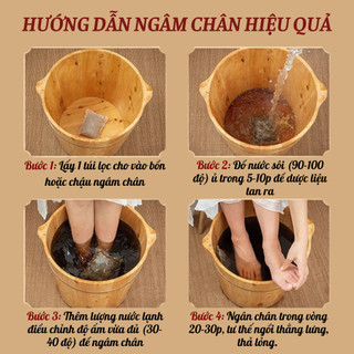 Ngâm chân Fengcha cho người đau nhức xương khớp, tê bì lạnh chân tay, suy giãn tĩnh mạch bịch 15 túi lọc (15 x 10gram)