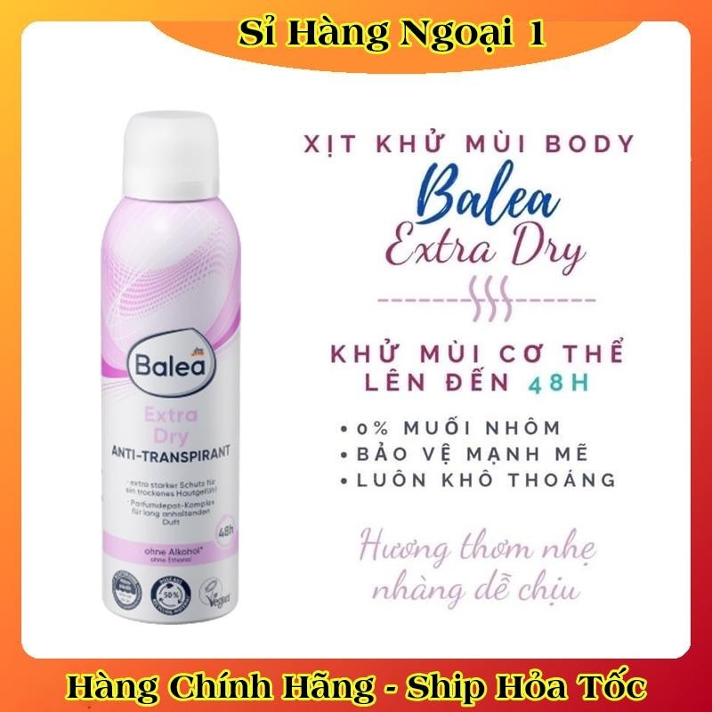 [Sẵn-mẫu mới]Xịt khử mùi cơ thể, kem khử mùi nách, lăn nách Balea mẫu mới hàng Đức