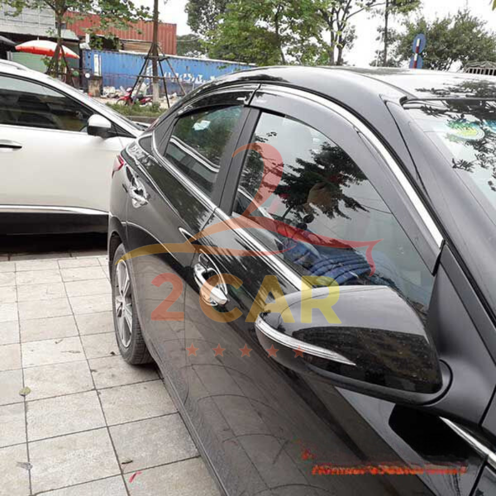 VÈ CHE MƯA CHỈ INOX CAO CẤP XE ACCENT 2018- 2023. 2024, 2025 cao cấp nhất _2CAR