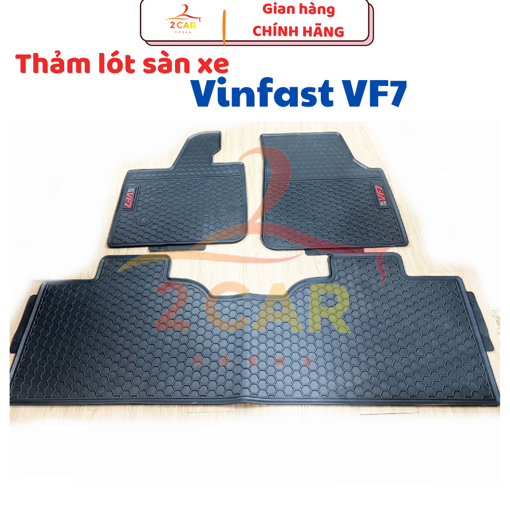 Thảm LÓT SÀN CAO SU xe Vinfast VF7 - Hàng đẹp, không mùi, không thấm nước, dễ vệ sinh
