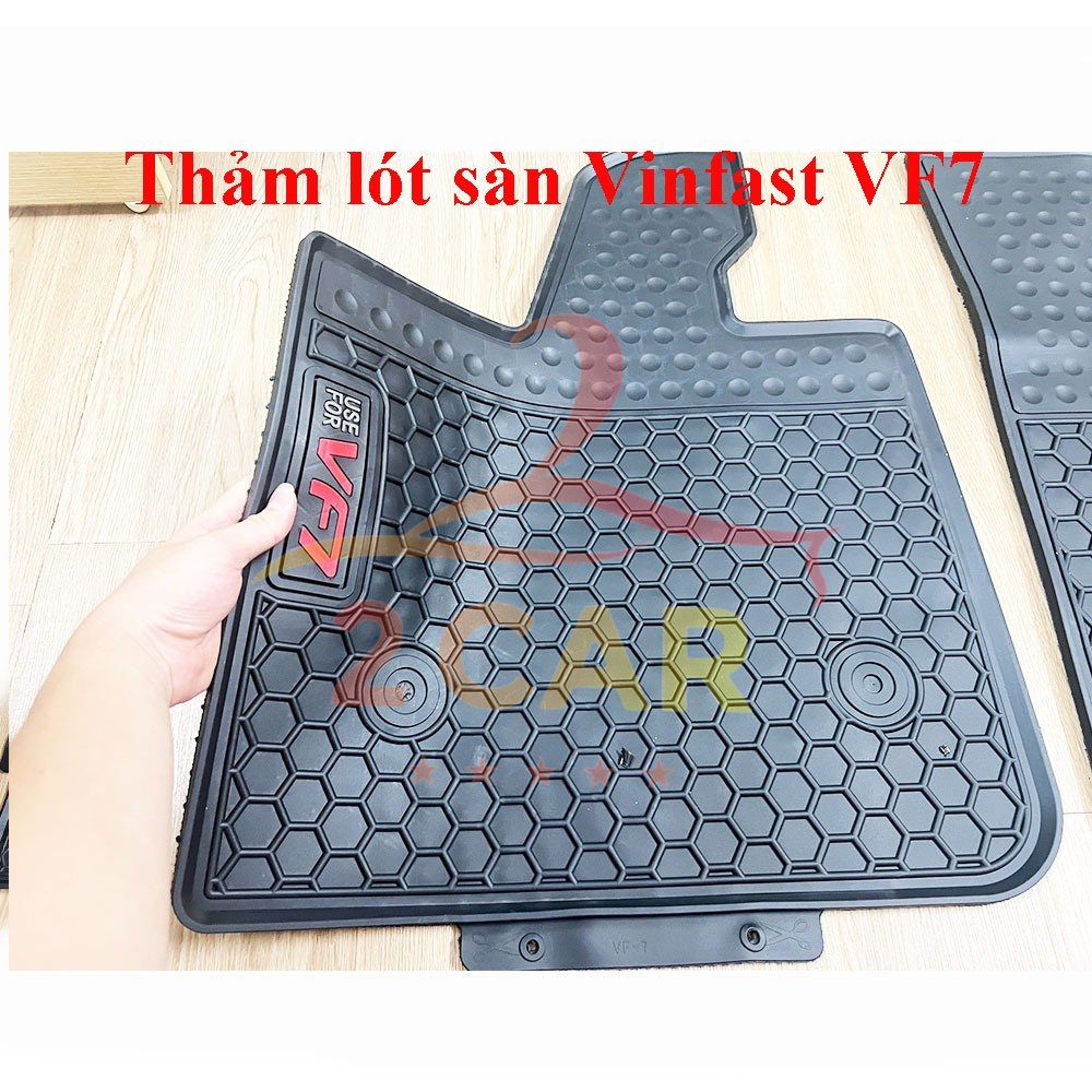 Thảm LÓT SÀN CAO SU xe Vinfast VF7 - Hàng đẹp, không mùi, không thấm nước, dễ vệ sinh