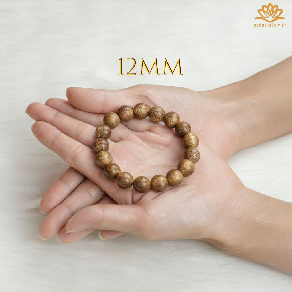 Ảnh Vòng tay trầm hương Tròn đơn Tóc vườn Xưởng Mộc Việt size 8/10/12/14/16/18mm mang bình an may mắn 4
