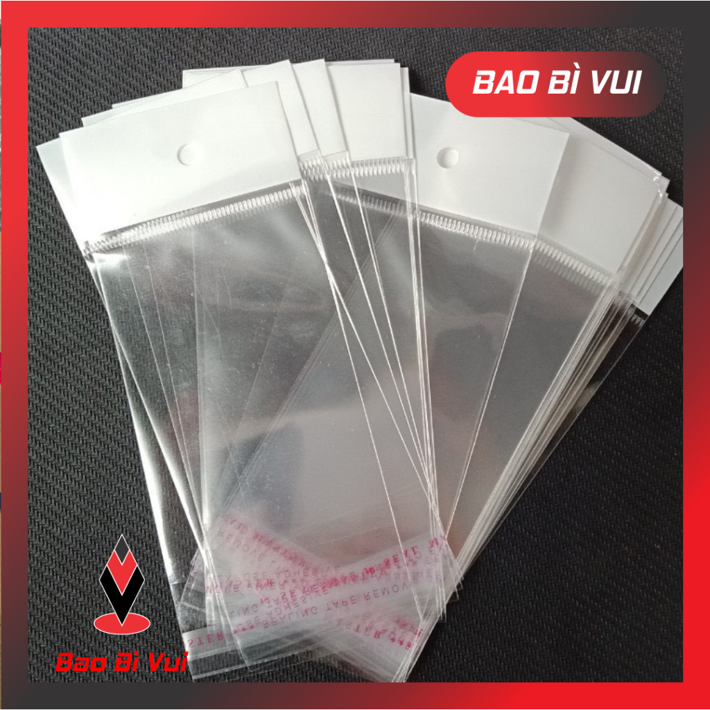 [1kg] Túi OPP dán miệng có lỗ treo