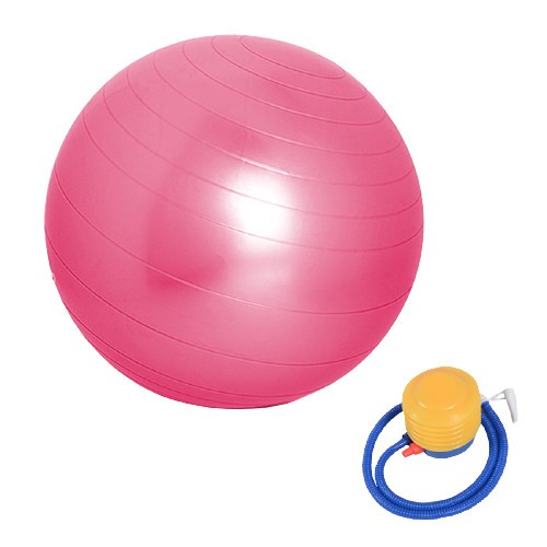 Ảnh KHÔNG KÈM BƠM BG Bóng Tập Yoga Nhiều Màu Cao Cấp TÍM-XANH-HỒNG-XÁM 4