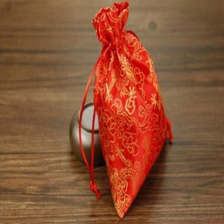Combo 10 túi gấm đỏ long phụng cỡ nhỏ