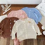 Áo khoác len cardigan lỗ thông hơi hoạ tiết ngộ nghĩnh đáng yêu cho bé trai bé gái