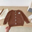Áo khoác len cardigan lỗ thông hơi hoạ tiết ngộ nghĩnh đáng yêu cho bé trai bé gái