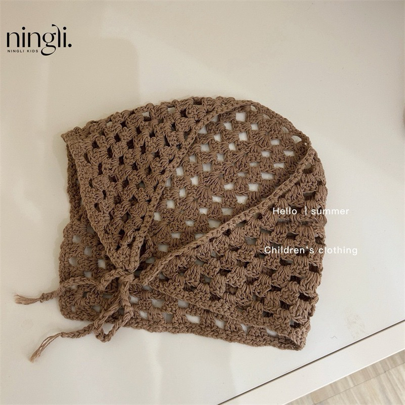 (Order) Váy liền 2 lớp màu nâu tây hở lưng tặng kèm khăn