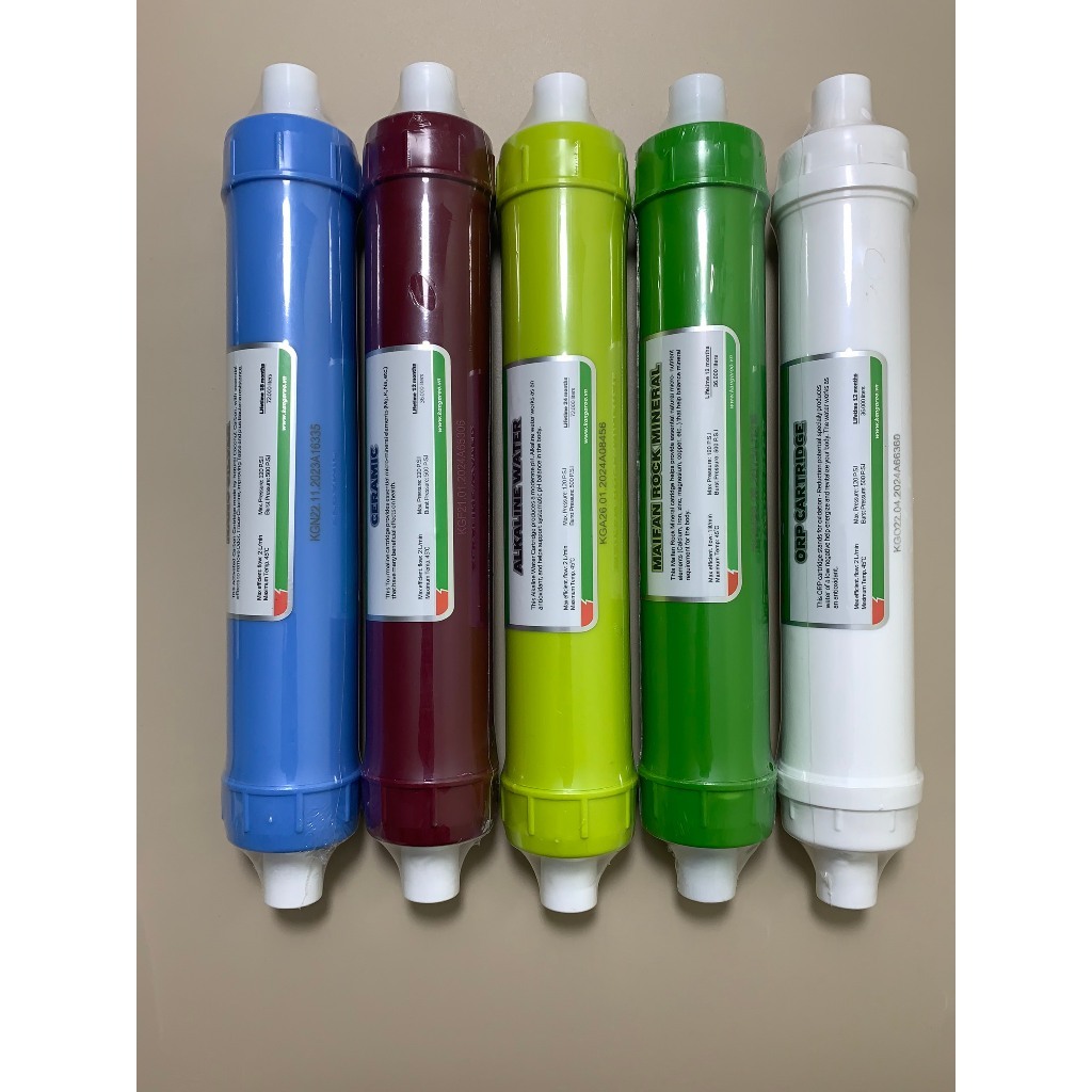 Combo 10 Lõi Lọc Nước Kangaroo Model KG10A3 Gồm 123 RO50GPD Nano Ceramic Alkaline Maifan ORP 5in1+ Hàng Chính Hãng