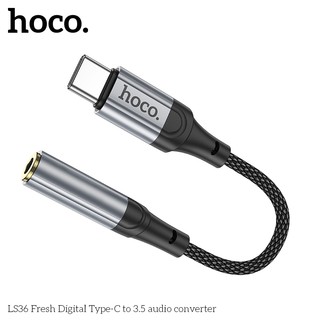 Bộ chuyển đổi âm thanh Hoco LS36 TypeC sang 3.5 (Đen)