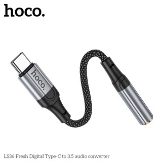 Bộ chuyển đổi âm thanh Hoco LS36 TypeC sang 3.5 (Đen)