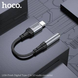 Bộ chuyển đổi âm thanh Hoco LS36 TypeC sang 3.5 (Đen)
